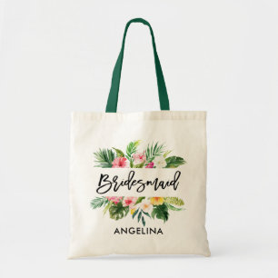 Bolso De Tela Guión de pincel moderno Camisa de novia verde trop