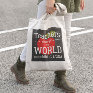 Bolso De Tela Guión de pizarra de manzanas rojas para profesor d
