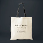 Bolso De Tela Guión de tipografía. Trato boda moderno y sencillo<br><div class="desc">La tipografía moderna da la bienvenida a la bolsa de tote boda. Por favor,  contáctame si necesitas artículos adicionales.</div>
