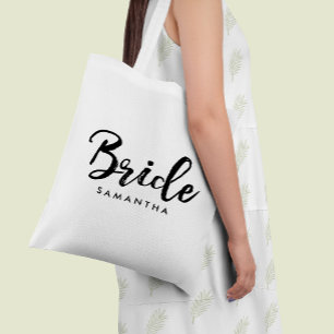 Bolso De Tela Guión elegante "Novia" personalizado