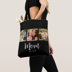 Bolso De Tela Guión Establecido por Mamá Negro 3 Foto
