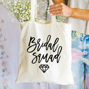 Bolso De Tela Guión moderno Escuadrón de novias Diamante