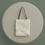 Bolso De Tela Guión para la ducha de bebé sándwich moderno verde<br><div class="desc">Guión para la ducha de bebé diseño de tote elegante de color verde sabio moderno decoración de fiesta regalo. Diseño perfecto y neutral en cuanto a género.</div>