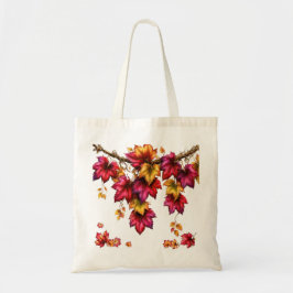 Bolso De Tela Guirnalda de hojas de arce de otoño Diseño decorat