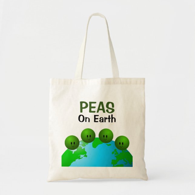 Bolso De Tela Guisantes en la Tierra (Frente)