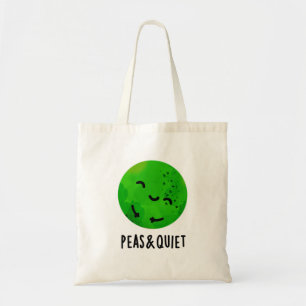 Bolso De Tela Guisantes Y Curioso Veggie Pea Pun