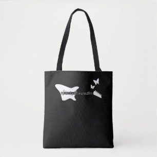 Bolso De Tela Guitar Music Lover Guitar Butterfly Notes