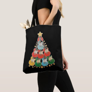 Bolso De Tela Guitar Navidad Árbol Navidad Navidad Navidad Navid