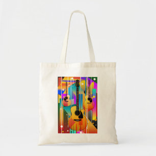 Bolso De Tela Guitarra Geométrica Moderna Contemporánea