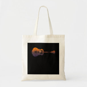 Bolso De Tela Guitarra Lake Shadow Love Guitar Gift Music Avers