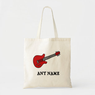 Bolso De Tela Guitarra roja de Rockin
