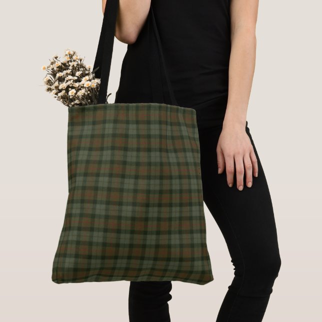 Bolso De Tela Gunn Weathered Scottish Clan Tartan Tote Bag (Detalle)
