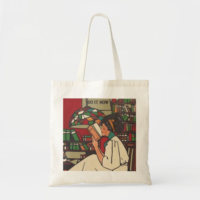 Bolso De Tela Gusano de libro de la CAMISETA (Frente)