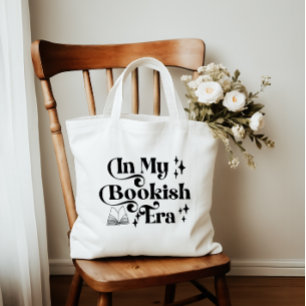 Bolso De Tela Gusano de libros en mi era Bookish