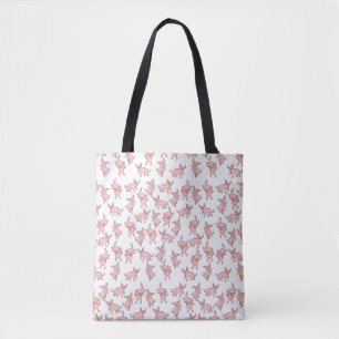 Bolso De Tela Gusanos de baile feliz