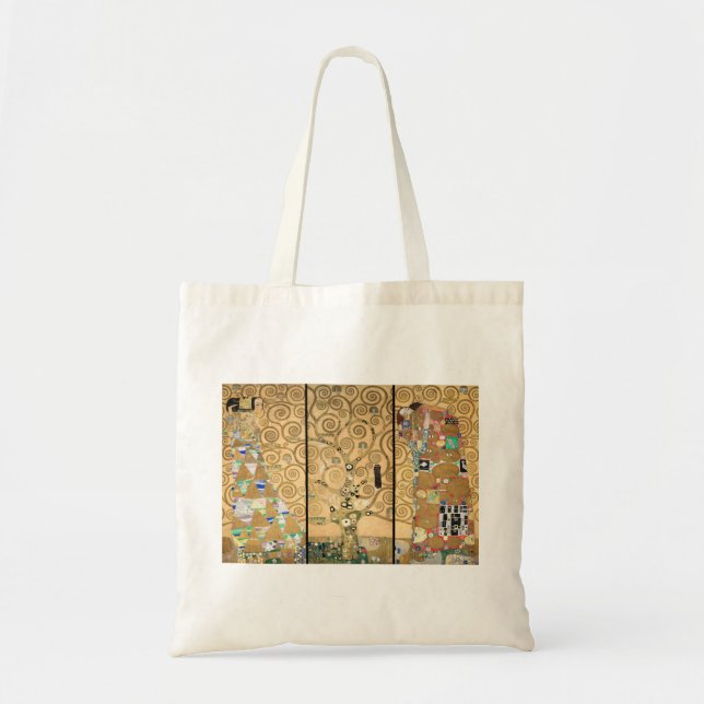 Bolso De Tela Gustav Klimt - Árbol de Frisas Estúclet (Frente)
