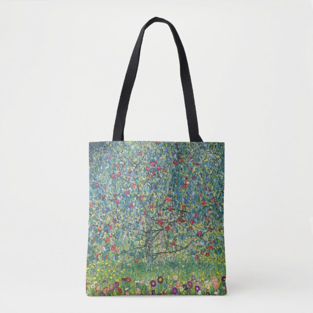 Bolso De Tela Gustav Klimt - Árbol de manzanas (Anverso)