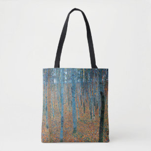 Bolso De Tela Gustav Klimt Beech Tree Forest Grove