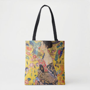 Bolso De Tela Gustav Klimt - Dama de fans