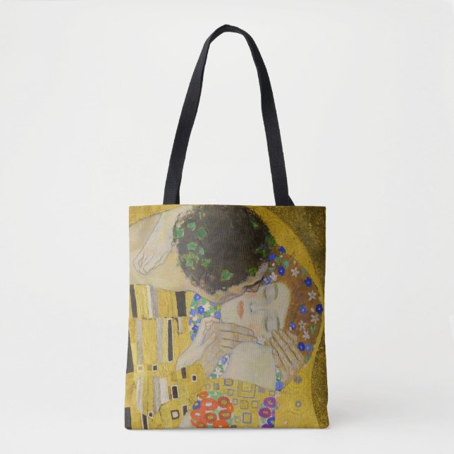 Bolso De Tela Gustav Klimt - El beso (Anverso)