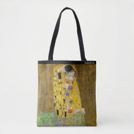 Bolso De Tela Gustav Klimt – El beso – Texto personalizado
