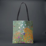 Bolso De Tela Gustav Klimt Flor Jardín Naturaleza<br><div class="desc">Un bonito cuadro del jardín,  un cuadro clásico de Gustav Klimt,  llamado Cottage Garden,  o Bauergarten,  1907,  que se encuentra cerca de un jardín de flores,  un cuadro de flores de colores.</div>