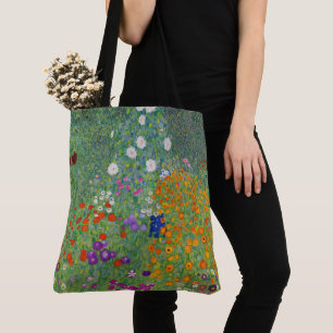 Bolso De Tela Gustav Klimt Flower Garden Vintage Art Nouveau
