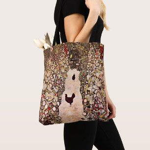 Bolso De Tela Gustav Klimt Garden Path Painting, Art Nouveau
