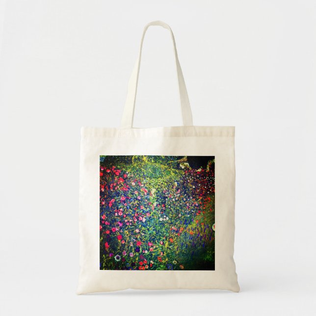 Bolso De Tela Gustav Klimt Italian Garden (Frente)