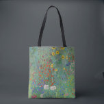 Bolso De Tela Gustav Klimt - Jardín de campo con girasoles<br><div class="desc">Jardín de campo con girasoles / Jardín de granja con girasoles - Gustav Klimt en 1905-1906</div>