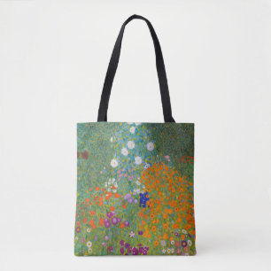 Bolso De Tela Gustav Klimt - Jardín de flores