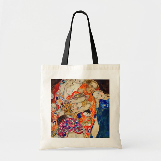 Bolso De Tela Gustav Klimt - La novia (inconclusa) (Frente)