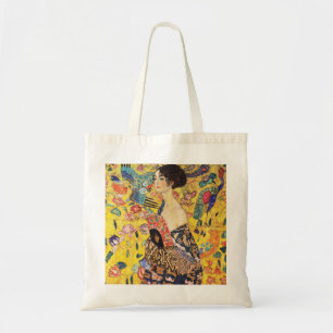 Bolso De Tela Gustav Klimt Lady Con Ventilador