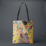 Bolso De Tela Gustav Klimt Lady Con Ventilador<br><div class="desc">Gustav Klimt Lady Con Ventilador</div>