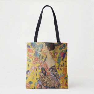 Bolso De Tela Gustav Klimt - Lady With Fan 1918