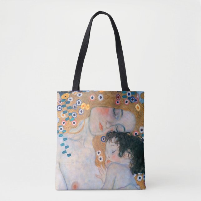 Bolso De Tela Gustav Klimt - Madre e hijo (Anverso)