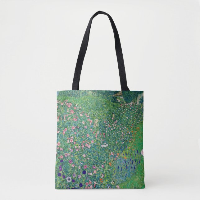 Bolso De Tela Gustav Klimt - Paisaje de los jardines italianos (Anverso)
