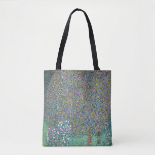 Bolso De Tela Gustav Klimt - Rosebushes bajo los árboles