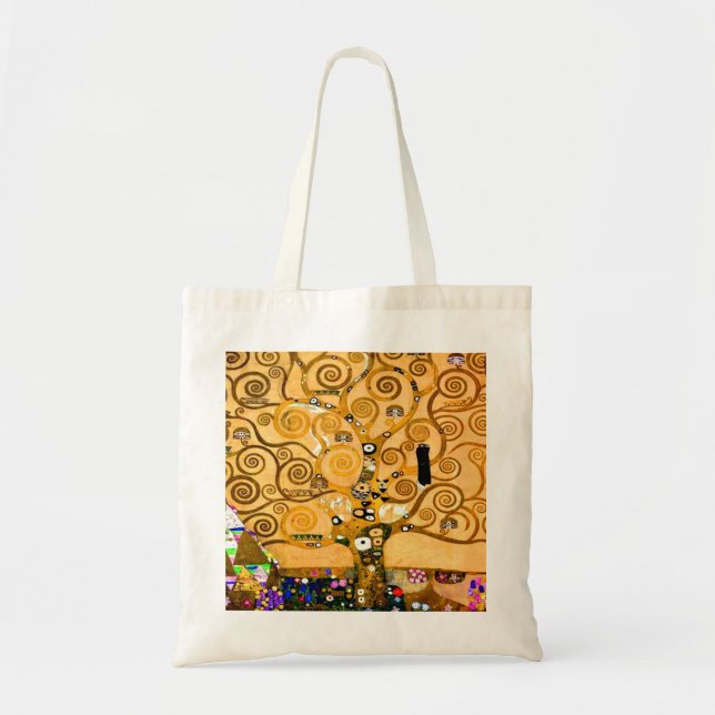 Bolso De Tela Gustav Klimt Tree of Life (Frente)