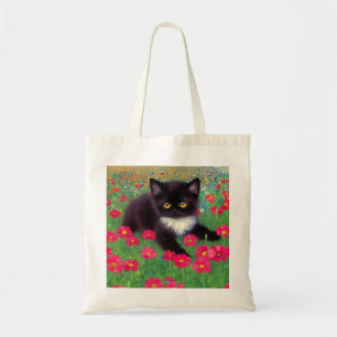 Bolso De Tela Gustav Klimt Tuxedo Cat