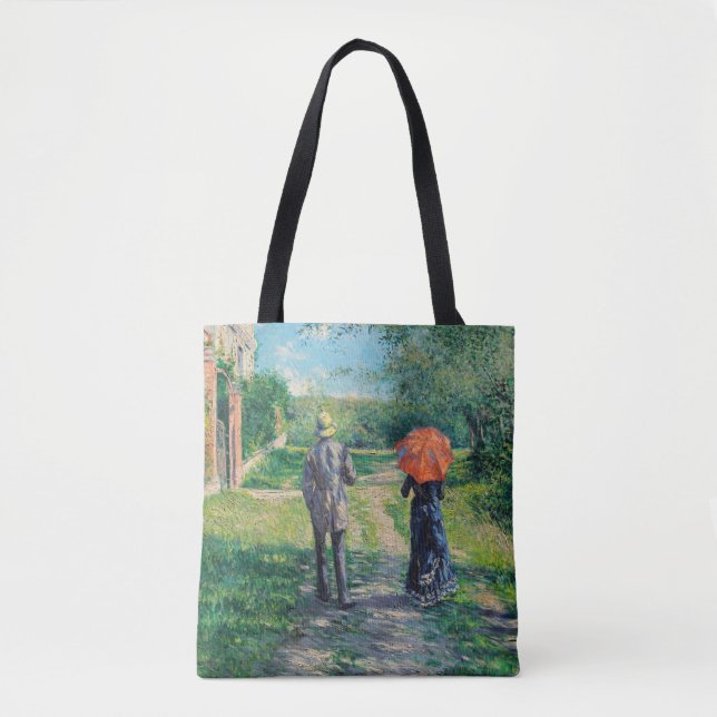Bolso De Tela Gustave Caillebotte - El Camino Alto (Anverso)