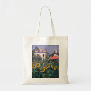 Bolso De Tela Gustave Caillebotte - Sunflowers, Garden