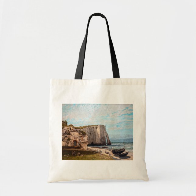 Bolso De Tela Gustave Courbet - Acantilados en Etretat después d (Frente)