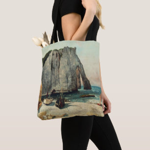 Bolso De Tela Gustave Courbet el los acantilados de Etretat,