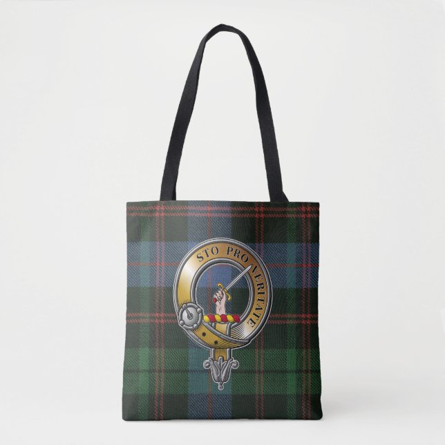 Bolso De Tela Guthrie Tartan & Badge (Anverso)