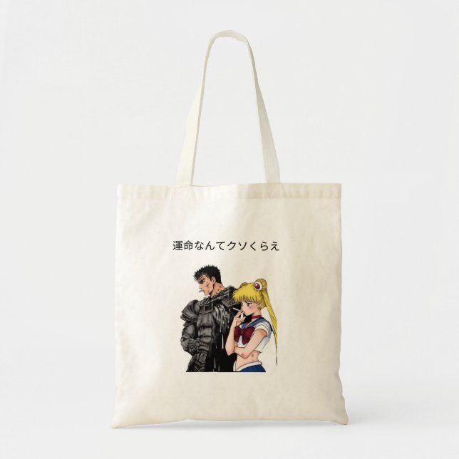 Bolso De Tela Guts and Anime girl Tote Bag (Frente)