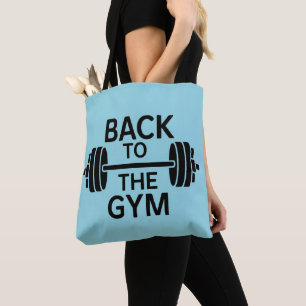 Bolso De Tela Gym Barbell