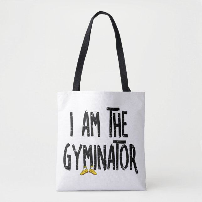 Bolso De Tela Gyminator Rough Text (Anverso)