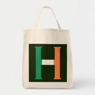 Bolso De Tela H Monograma sobrepuesto en la bandera irlandesa gt