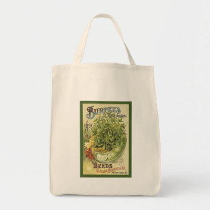 Bolso De Tela Habas de Lima del vintage